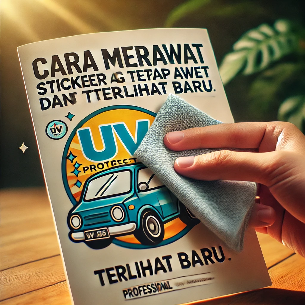Cara Merawat Sticker UV Agar Tetap Awet dan Terlihat Baru