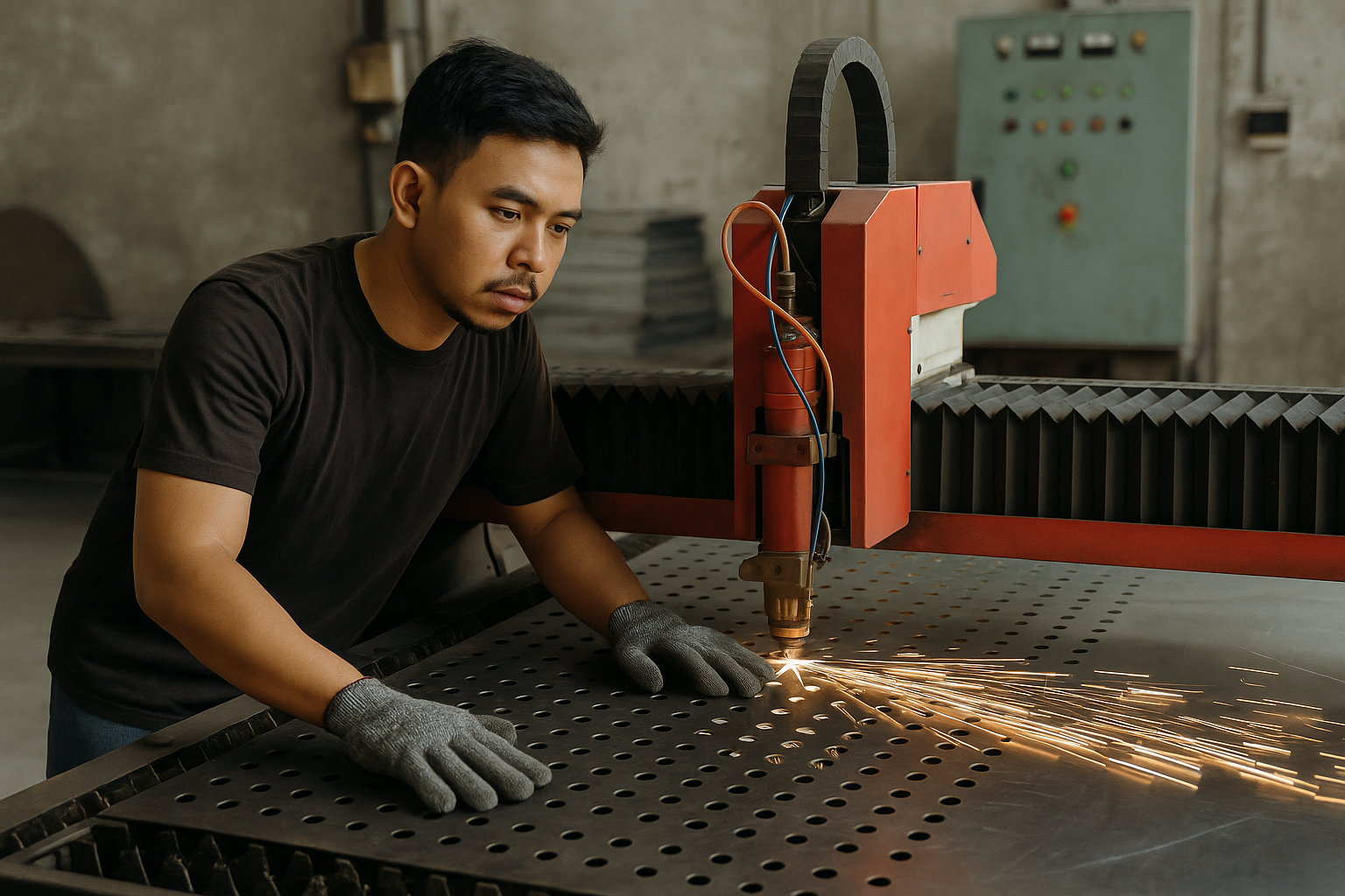 Laser Cutting Plat Besi