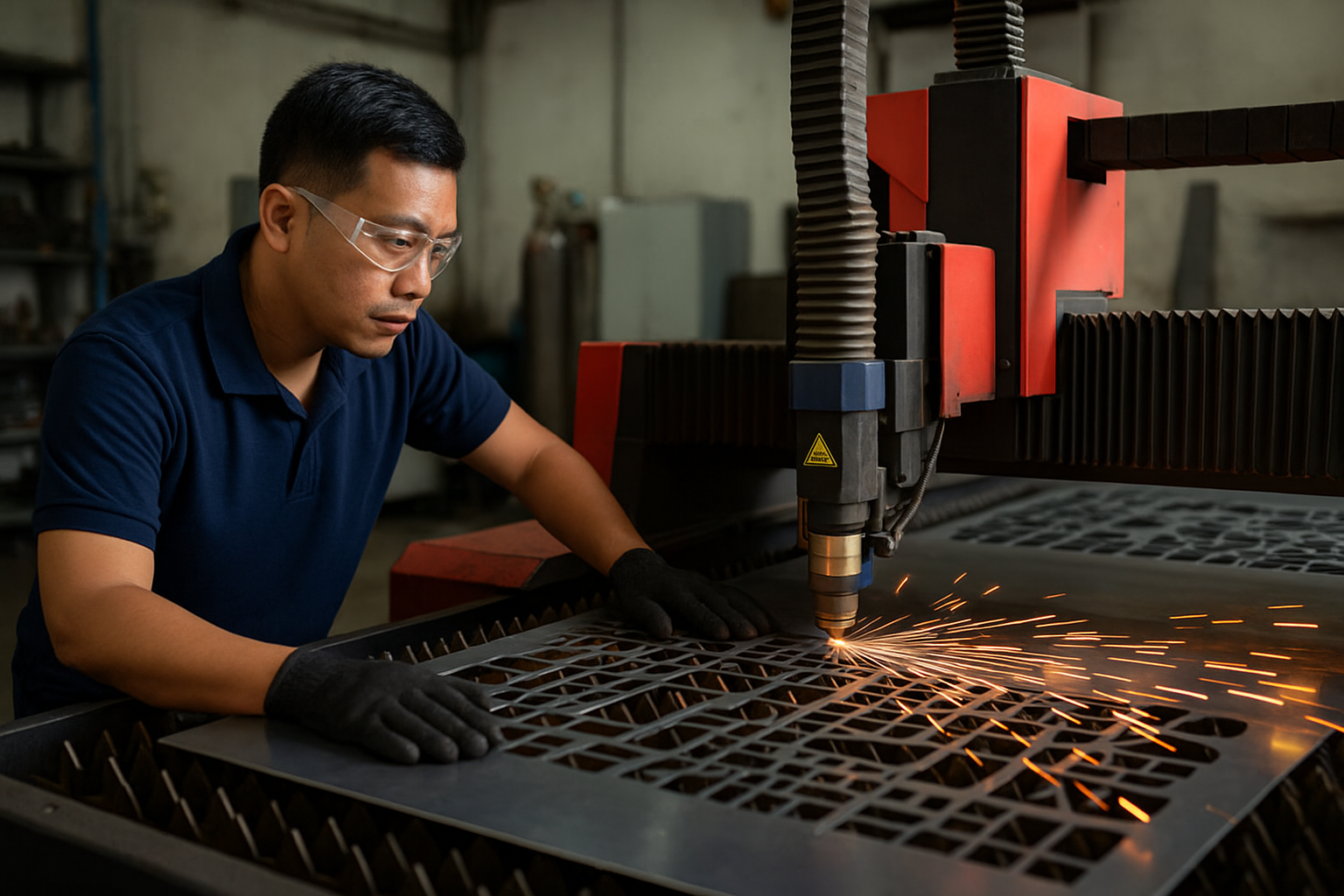 Laser Cutting Plat Besi