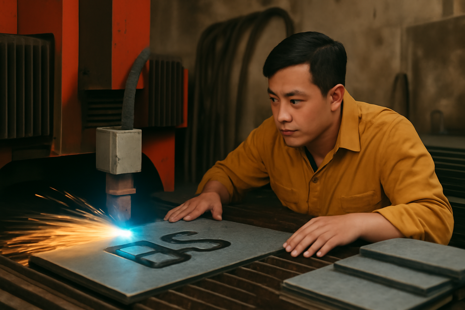 Laser Cutting Plat Besi