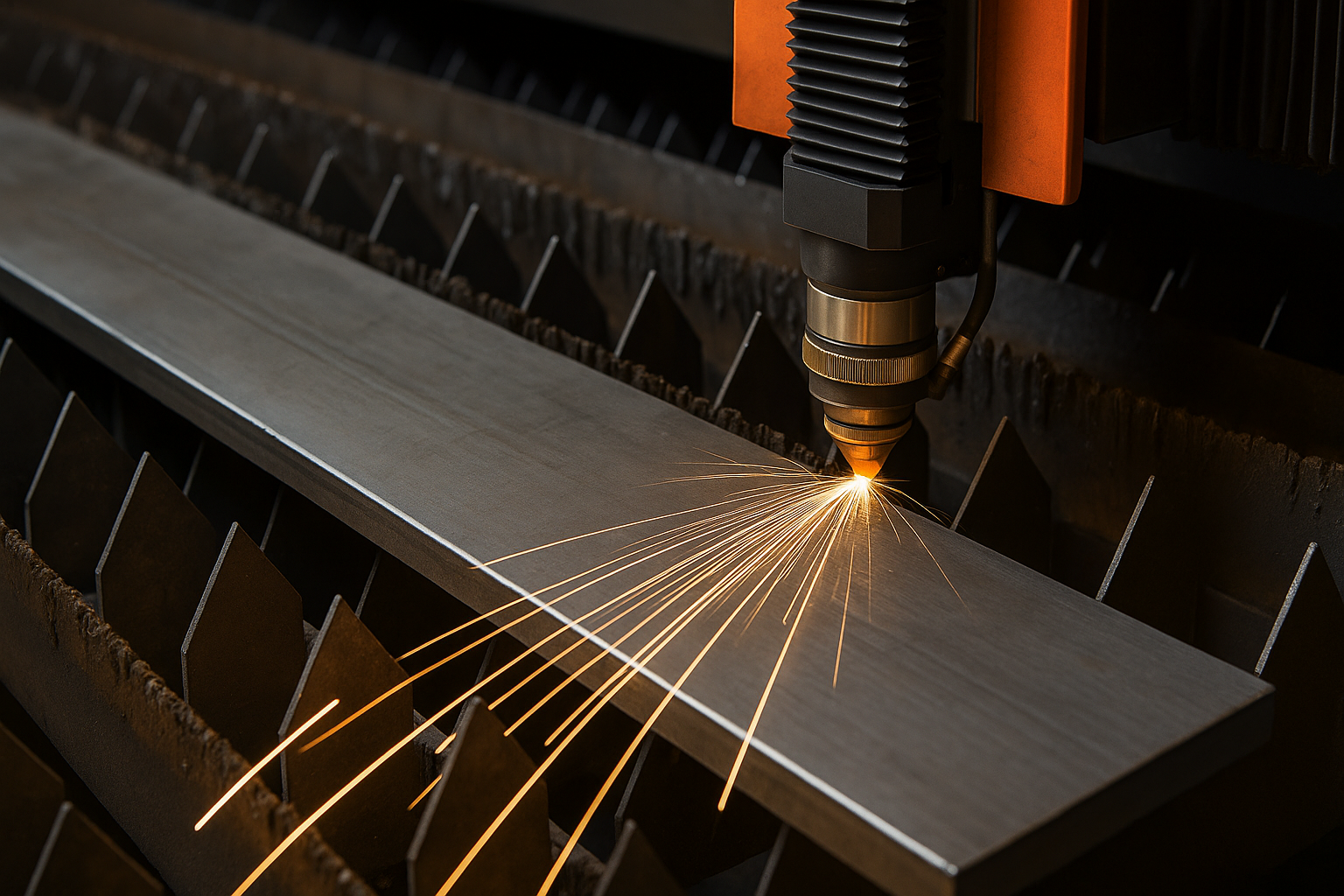 Laser Cutting Plat Besi Bentuk Panjang Kuat