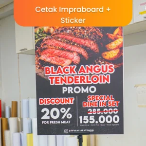 Cetak Impraboard + Sticker