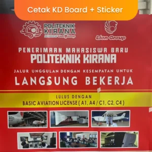 Cetak KD Board + Sticker